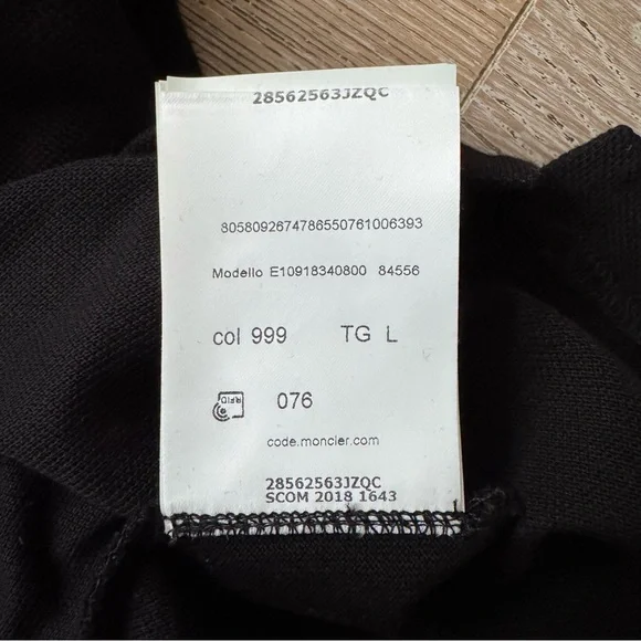 NEW Moncler Logo Patch Cotton Polo Shirt - Picture 11 of 14